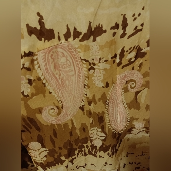 Beautiful Pink & Brown Paisley Blouse by Basler bought in Ireland, NWT, size XL - Picture 4 of 6